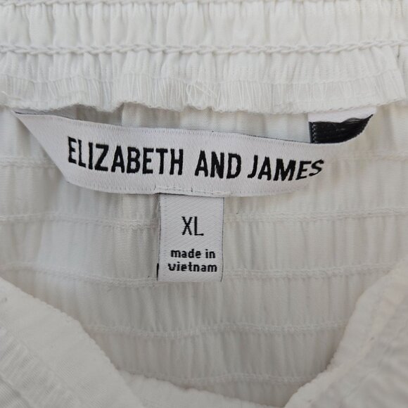 Elizabeth and James Textured Puff Sleeve Square Neck Top Size XL - Picture 3 of 7